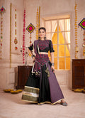 Monjolika Fashion Multicolor Viscose Cotton Chaniya Choli with mirror work and Kutchi patches for Navratri