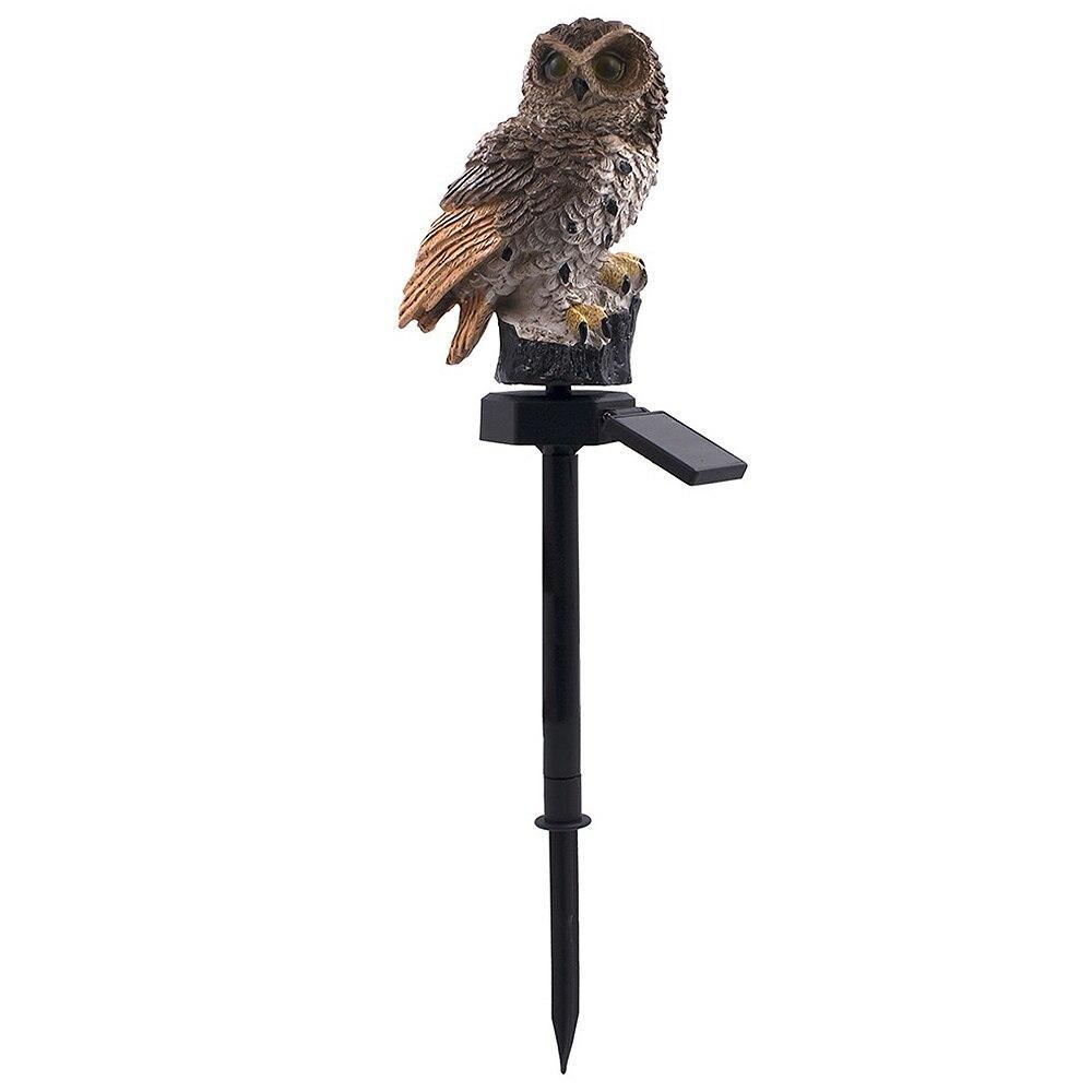 Premium Solar Owl LED Garden Lamp for Rustic Outdoor Decor