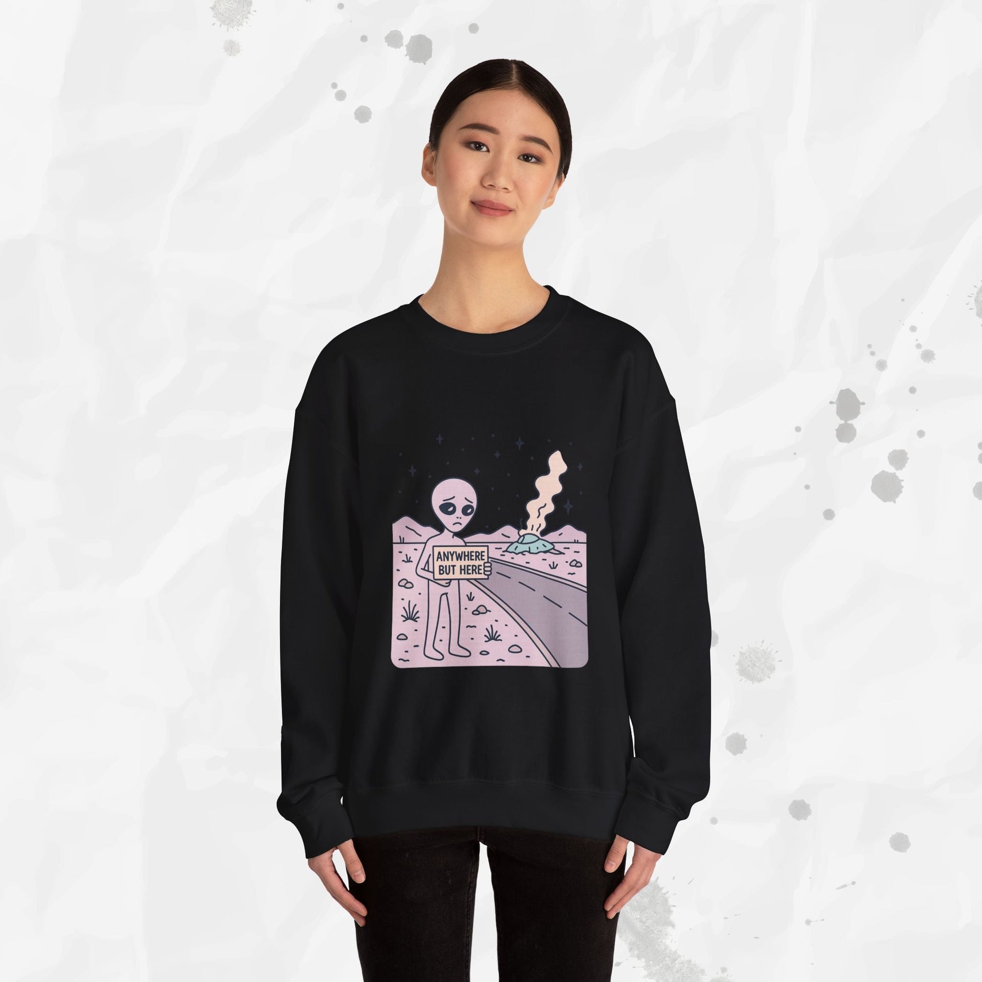 Anywhere But Here - Crewneck Sweatshirt