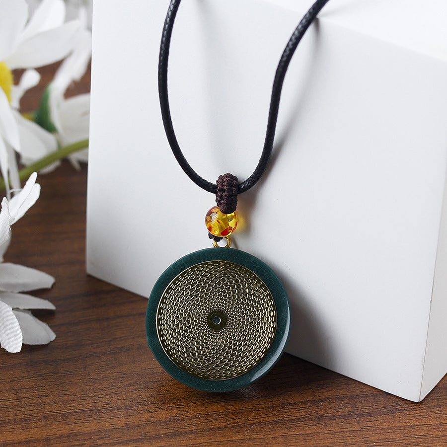 Foreign Trade Natural Crystal Glue Pendant Handmade Orgone Energy Necklace Christmas Gift Cross-Border New Product