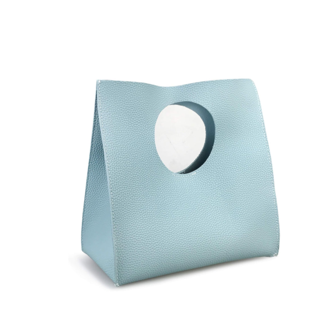 The Madison Clutch in Light Blue