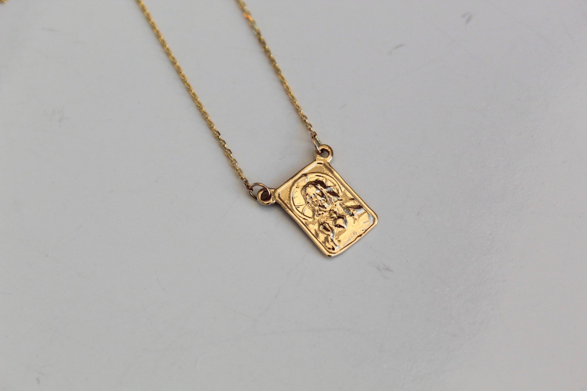 14K Gold Scapular