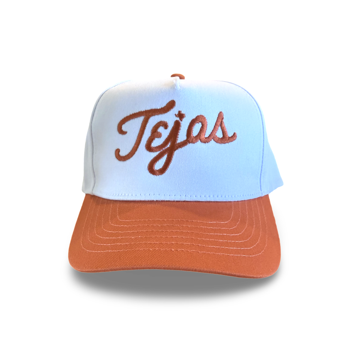 El Tejas A-Frame Snapback Hat - Two-Tone Cream & Multi Baseball Cap