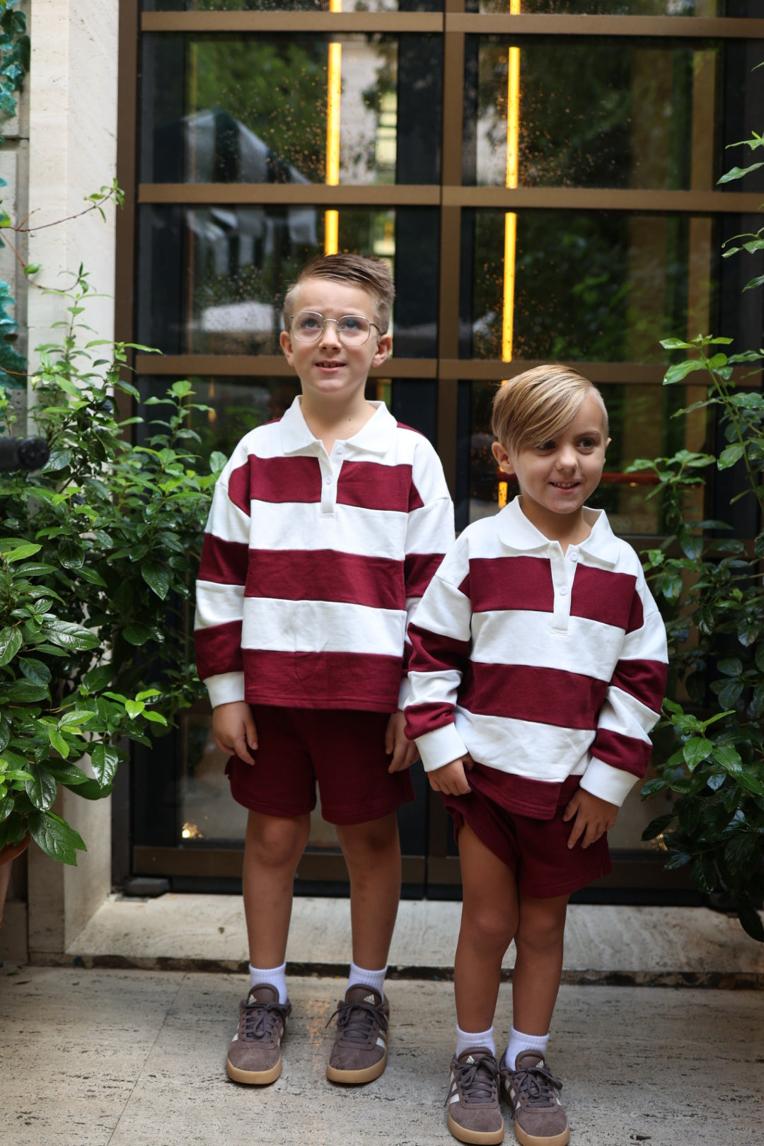 Child Terry Shorts | Deep Cranberry