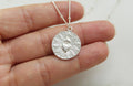 Sacred Heart Coin minimalist version in silver