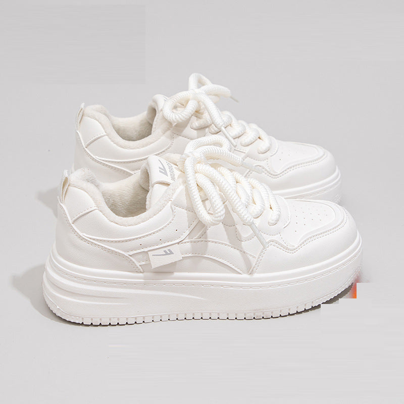 Women's Color Block Platform Sneakers Thick Soled Casual Shoes - Image 5