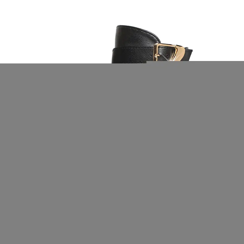 Women's Winter Ankle Boots with Chunky Heel