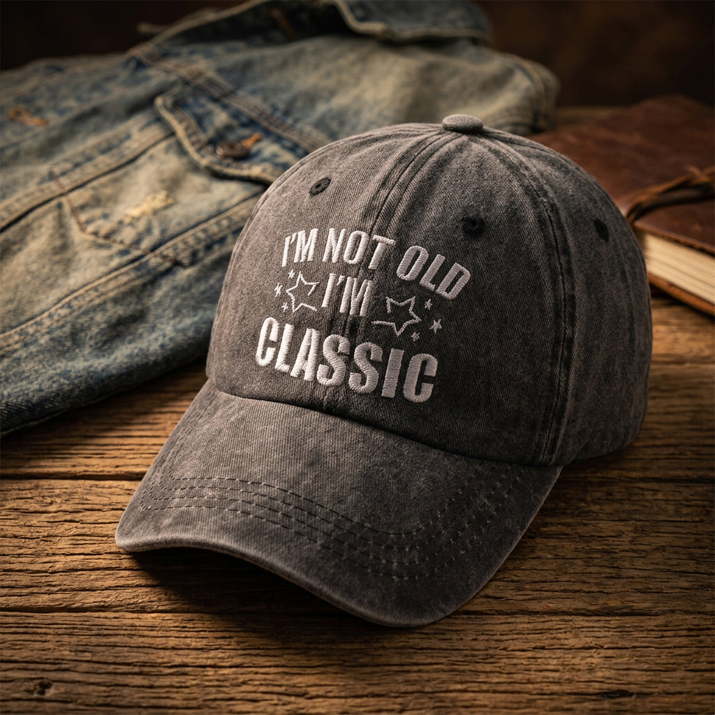 "I'm Not Old, I'm Classic" Retirement Baseball Cap