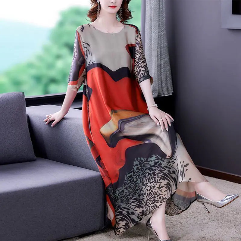 Plus Size Printed Dress for Women
