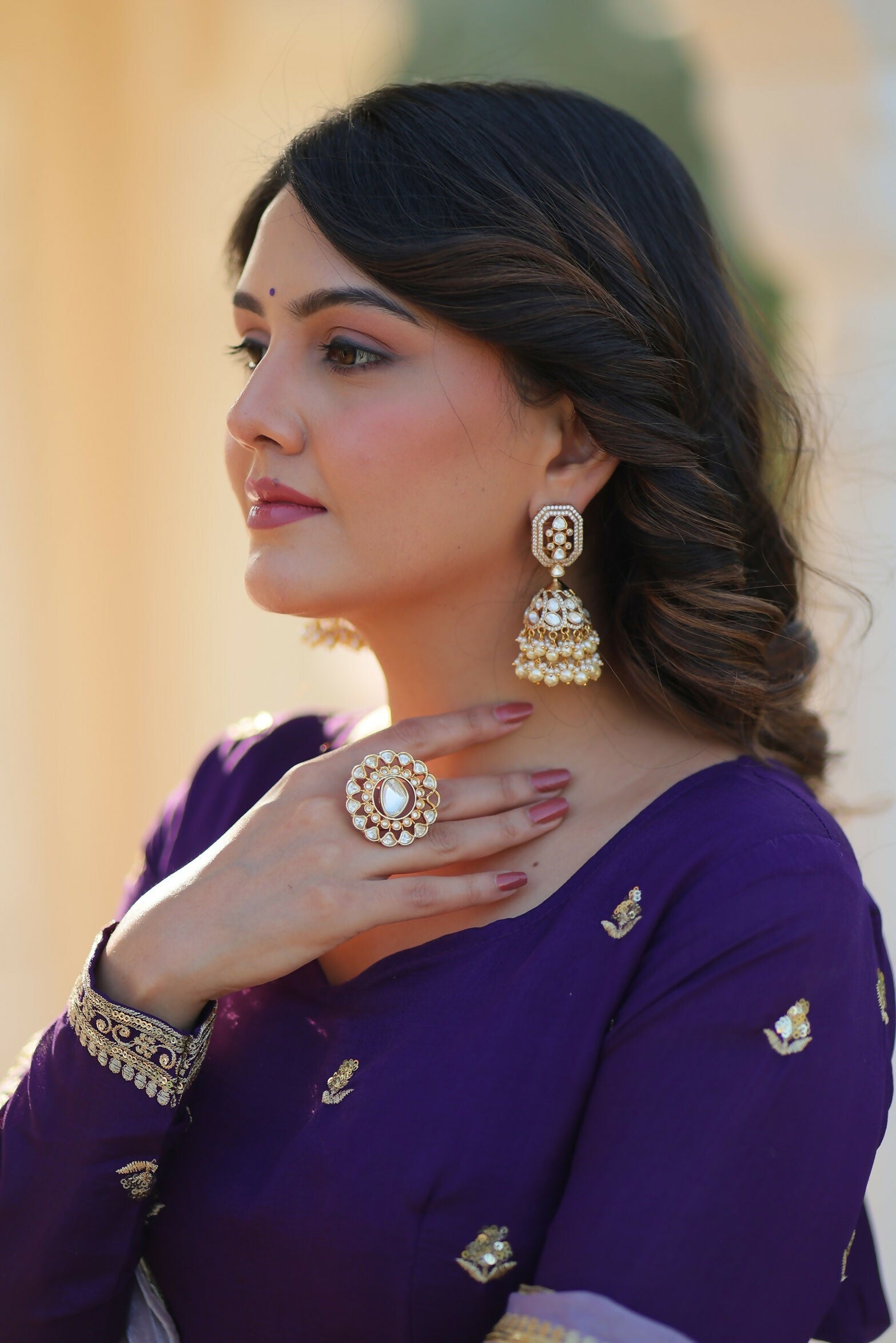 Joban Fashion Blue Georgette Sequence Embroidery Work Kurta Set