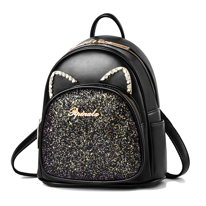 Large-Capacity PU Leather Business Backpack for Women