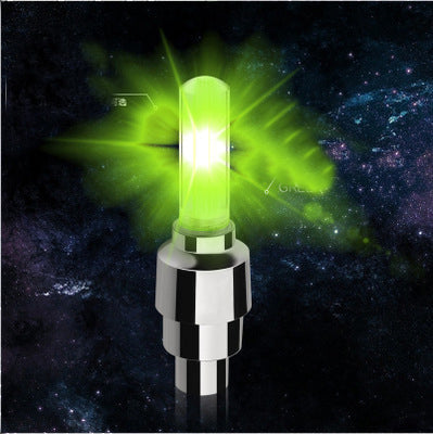 LED Tire Valve Stem Lights - Waterproof Neon Spoke Flash for Bikes