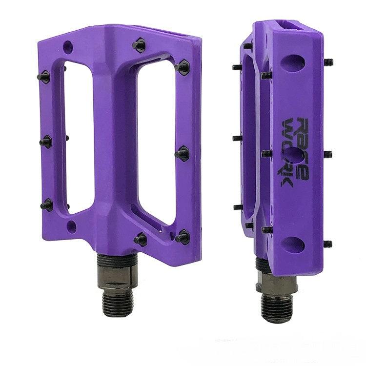 Ultralight Nylon Mountain Bike Flat Pedals with 3 Sealed Bearings