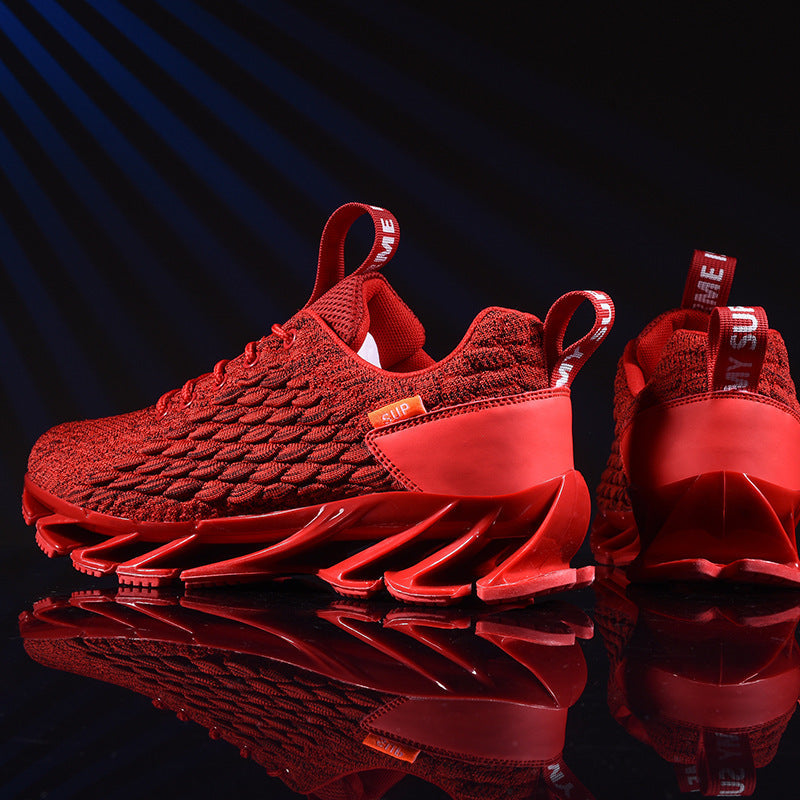 Mens Modern Lightweight Breathable Knit Running Sneakers