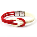Elegant Multi-Layer Nautical Knot Rope Anchor Bracelet