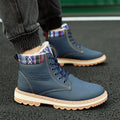 Waterproof Men's Winter Snow Boots with Warm Plush Lining