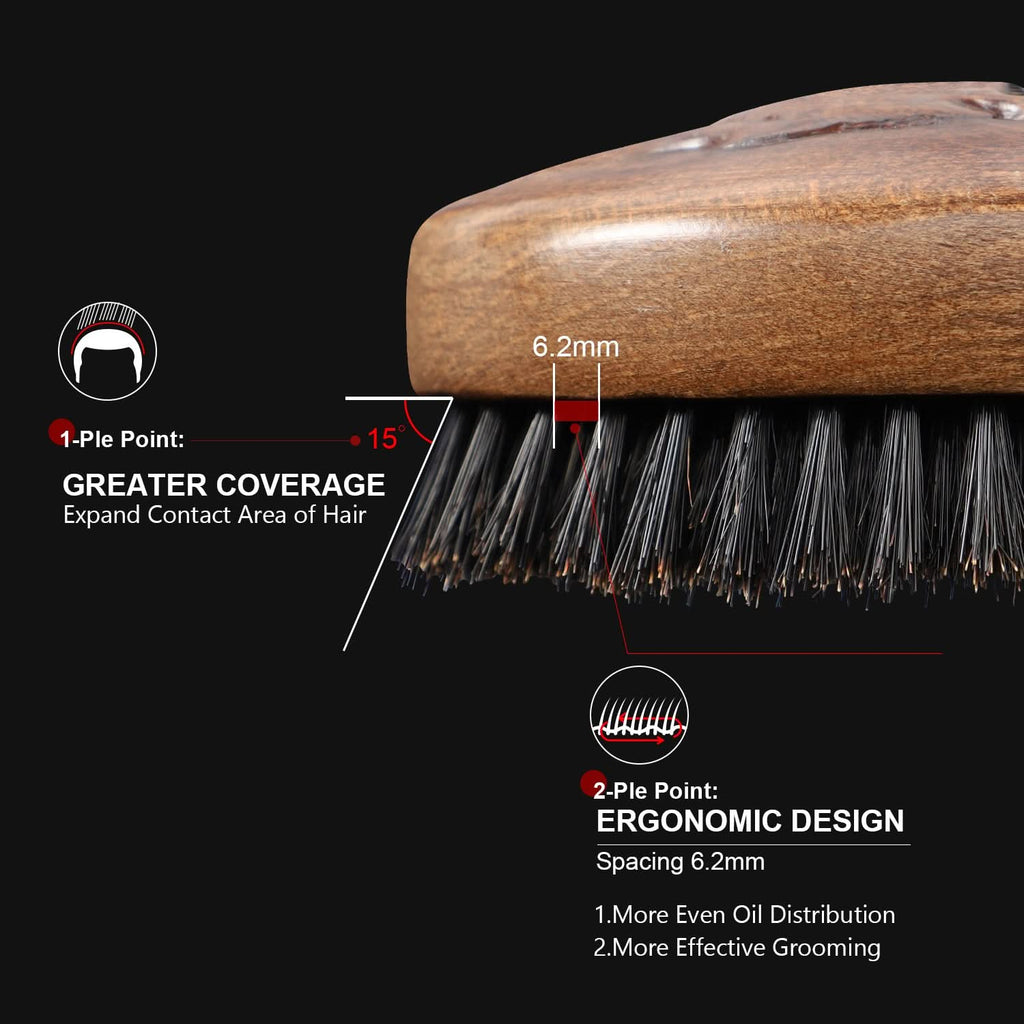 Inferno Styler Portable Military Brush for Hair and Beard Care