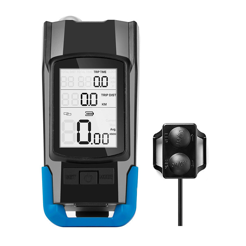 4-in-1 Bike Light with Speedometer, Horn & 4000mAh Power Bank