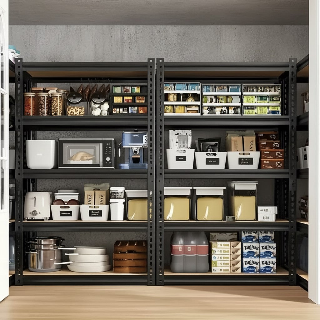 Industrial Heavy Duty Garage Shelving Rack, 2000lb Steel Shelf