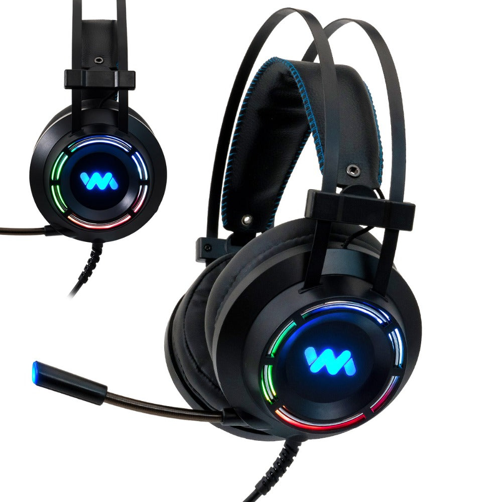 Professional Gaming Headset with 7.1 Surround Sound & RGB Lighting