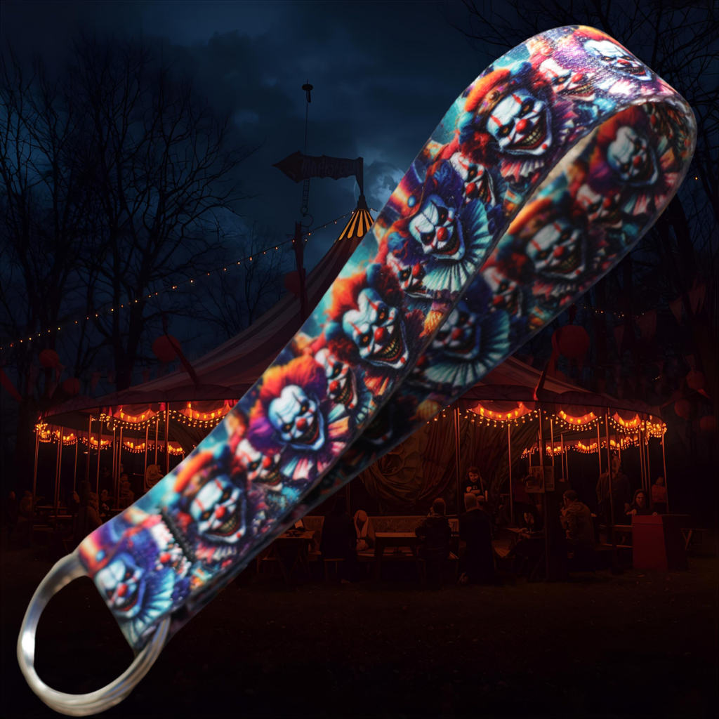 Evil Clowns Keychain Wrist Lanyard