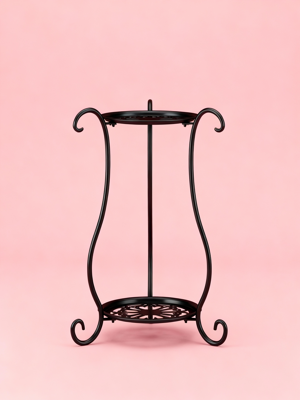 Two-Tier Metal Plant Stand, Modern Indoor & Outdoor Flower Rack