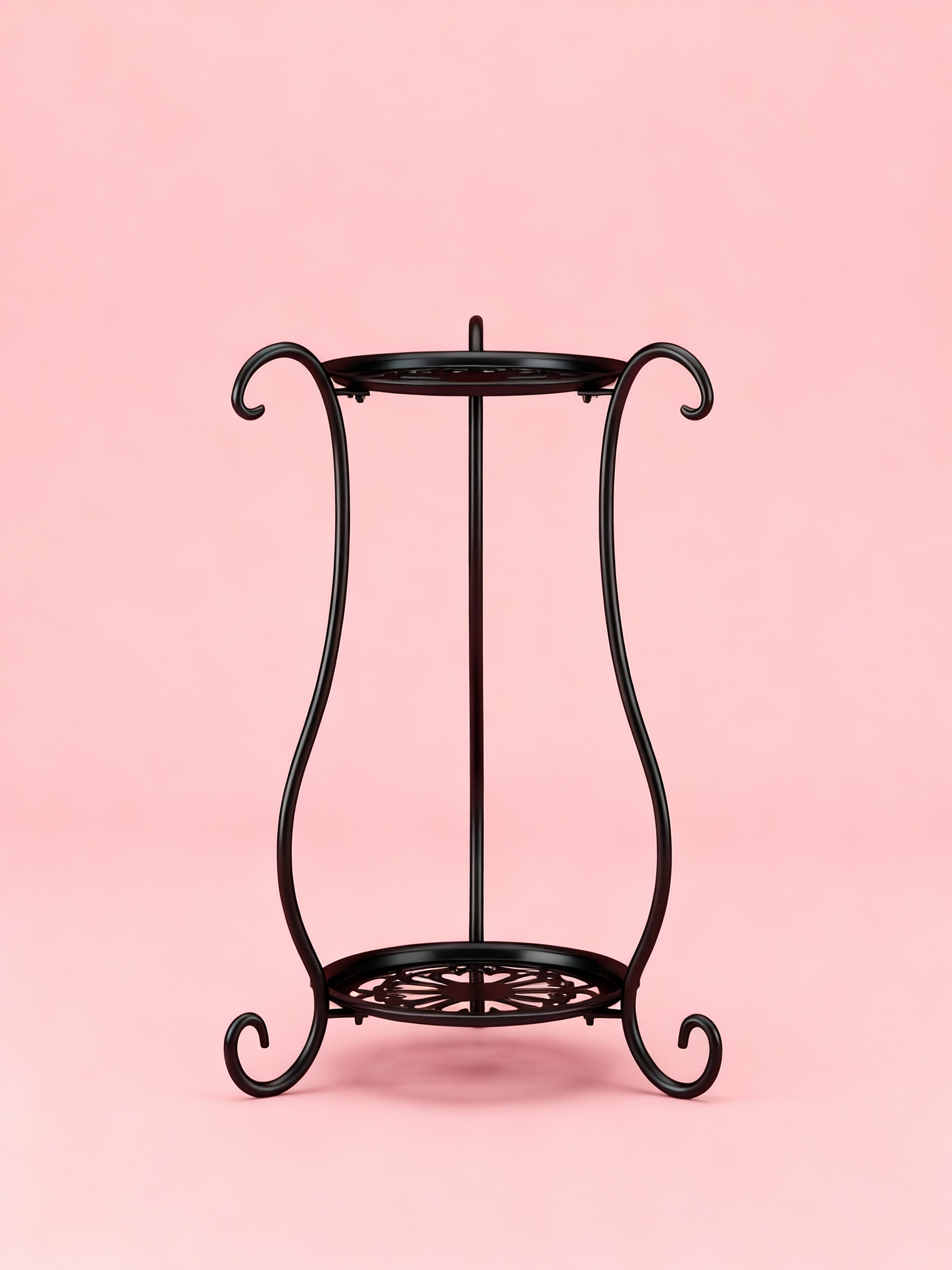Two-Tier Metal Plant Stand, Modern Indoor & Outdoor Flower Rack