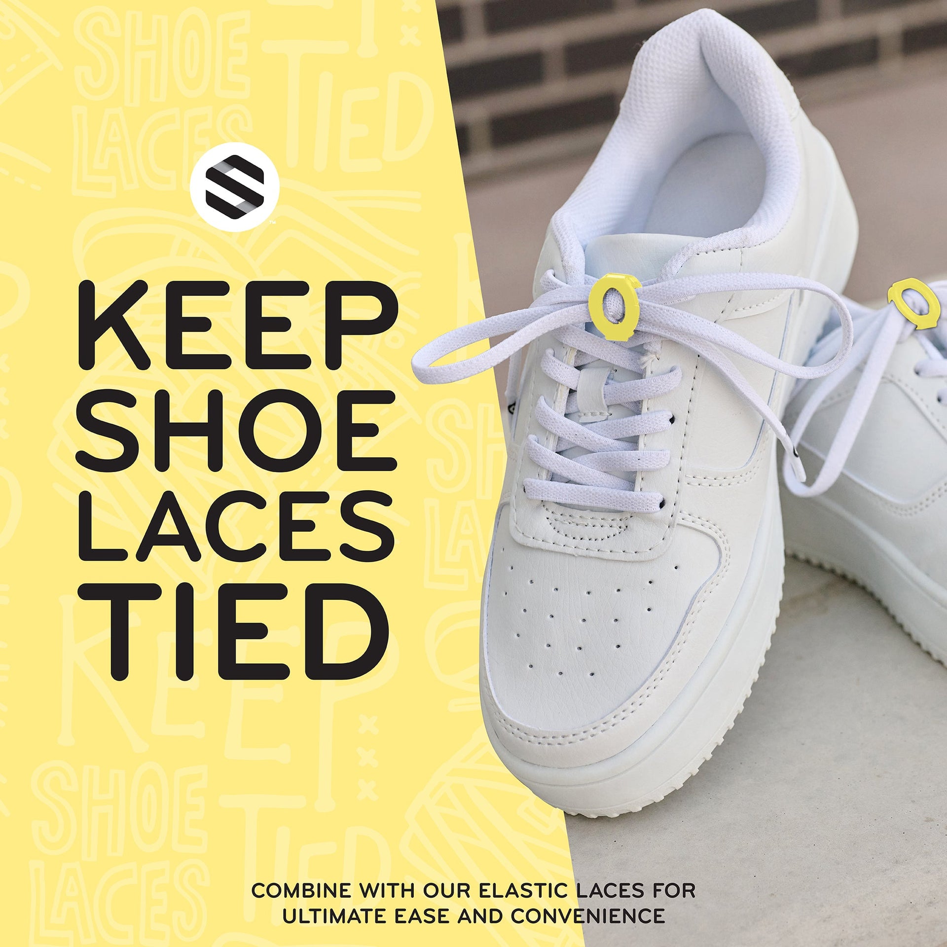 Yellow Knot Bow Clip Shoelace Accessories for Secure Laces - Image 4