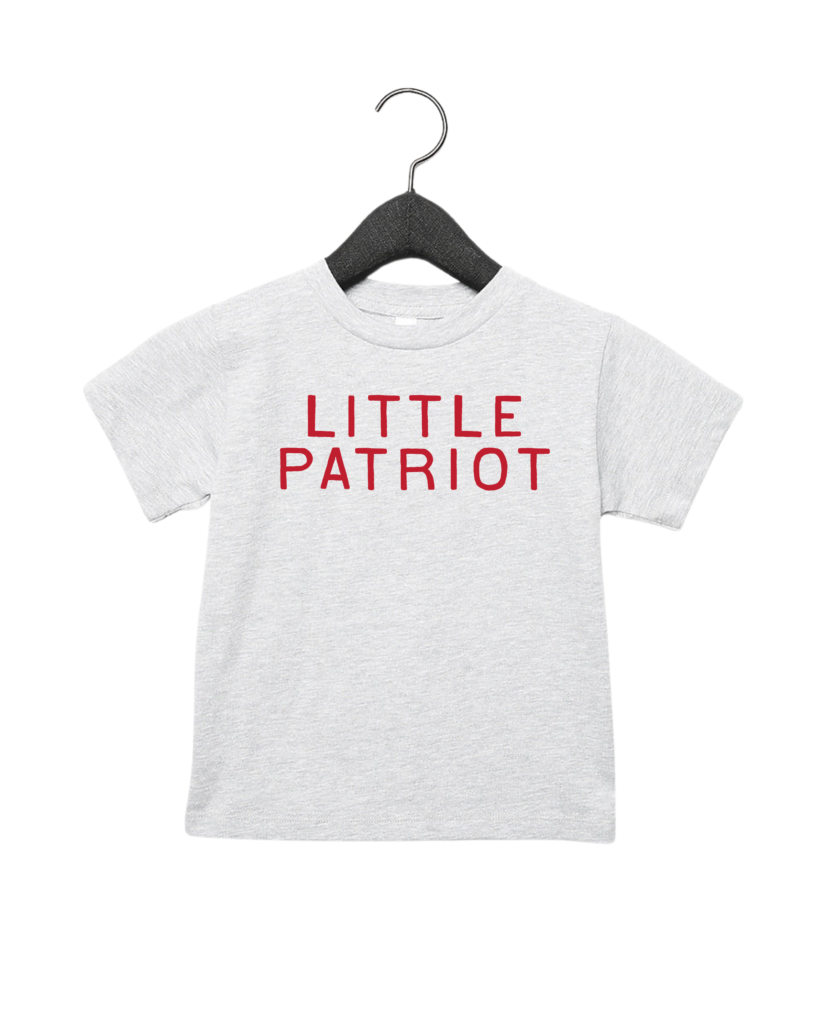 Little Patriot Minimalist Cotton Crew Neck Tee