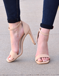 Elegant Ally Nude high heel shoe side profile