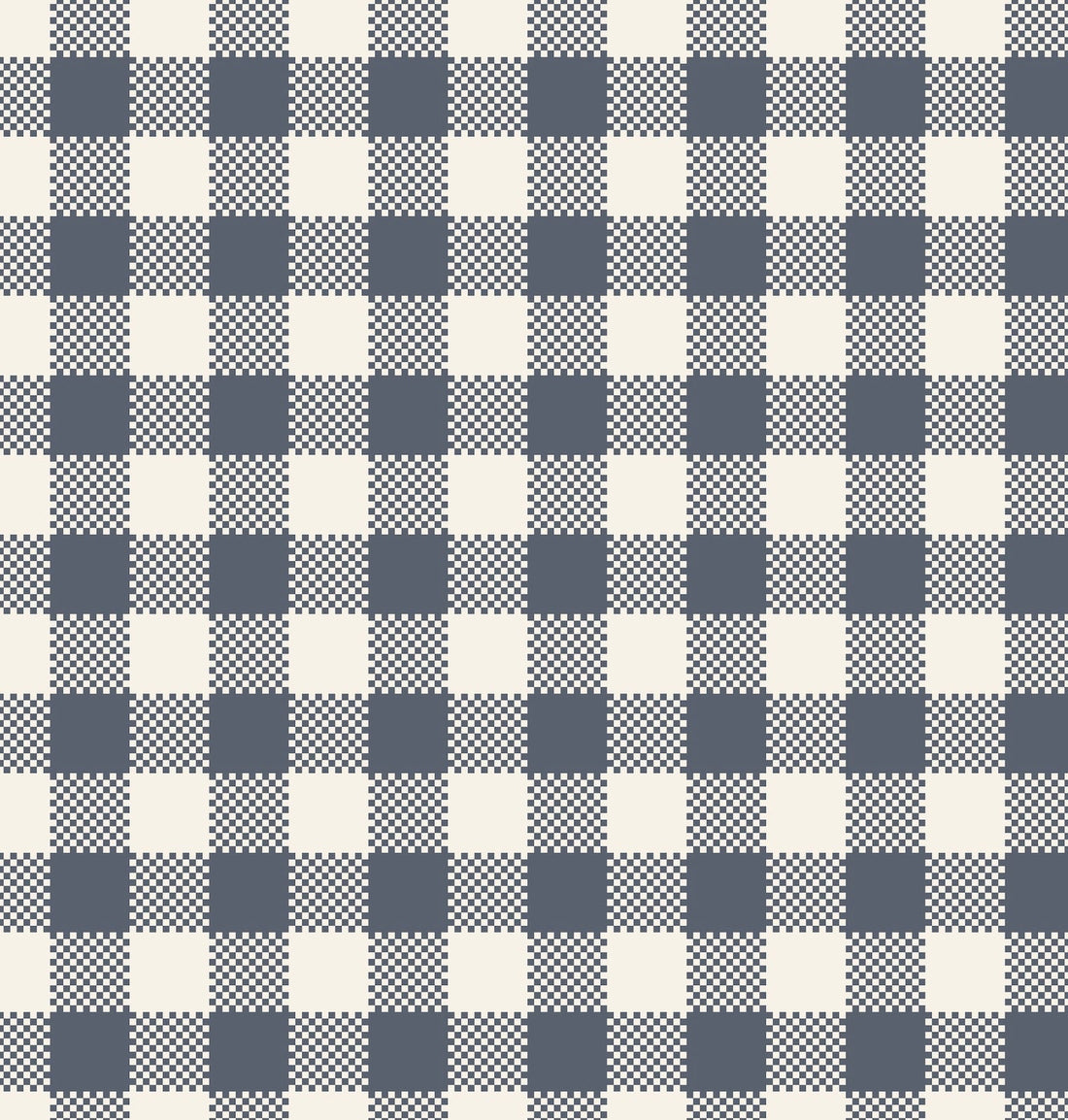 Stetson Geometric Wallpaper, Classic Blue and White