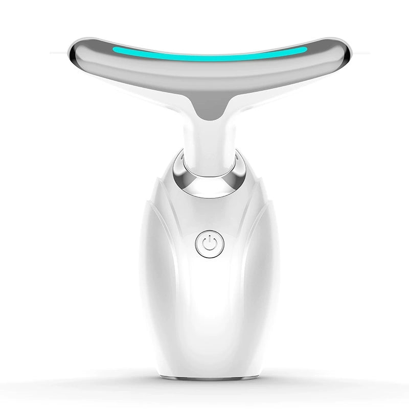 White LED Face and Neck Lifting Therapy Device with Vibration