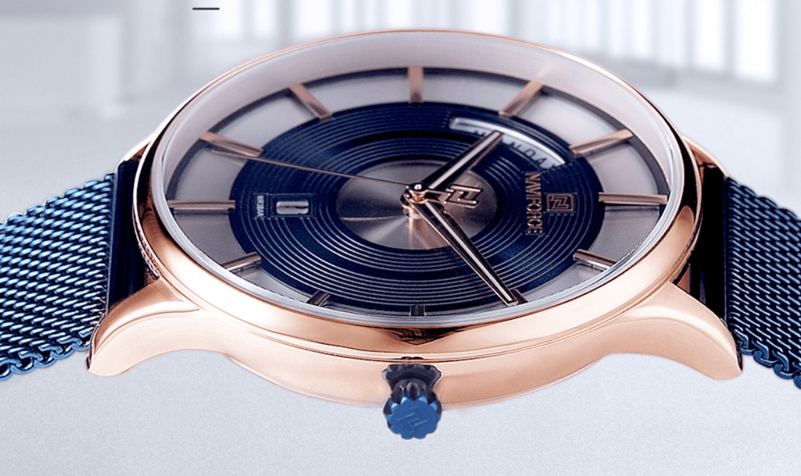 Minimalist Stainless Steel Analog Quartz Watch for Men