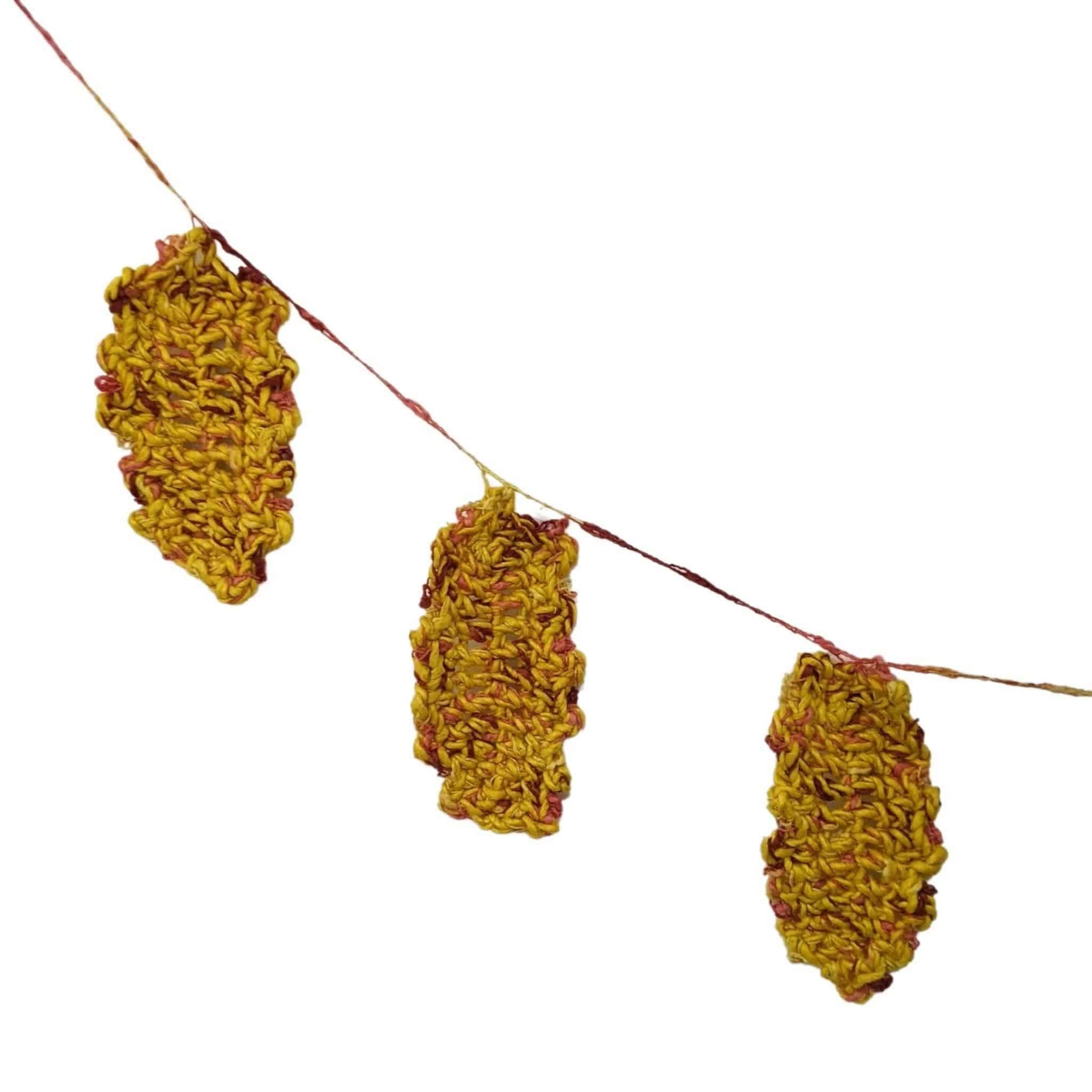 Festive Fall Garland Crochet Kit - Bohemian Earth Tone Decor