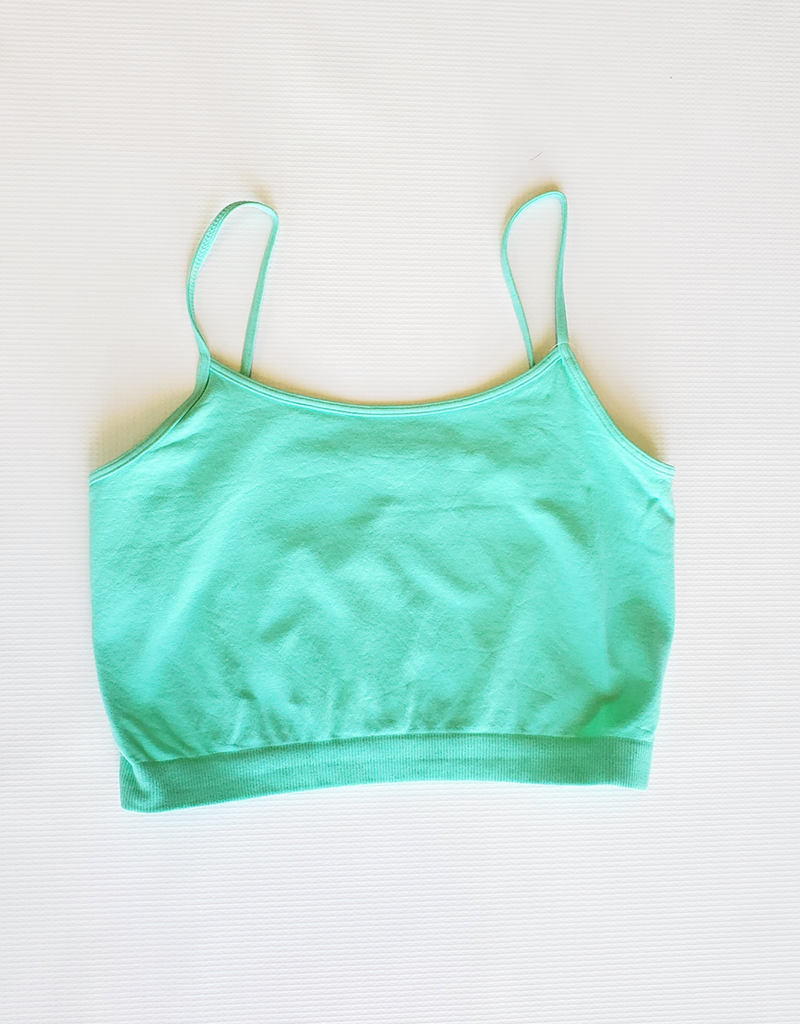 Spaghetti Strap Bra Top in Knit Jersey