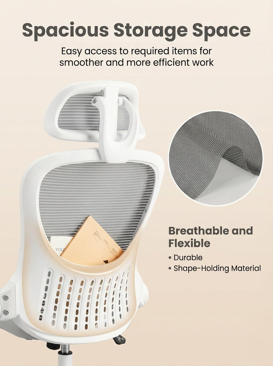 Ergonomic High-Back Mesh Office Chair with Lumbar Support