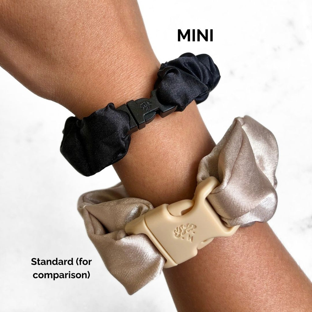 MINI 3-Pack Neutral Buckle Scrunchies Bundle - No Snagging, No Tangles