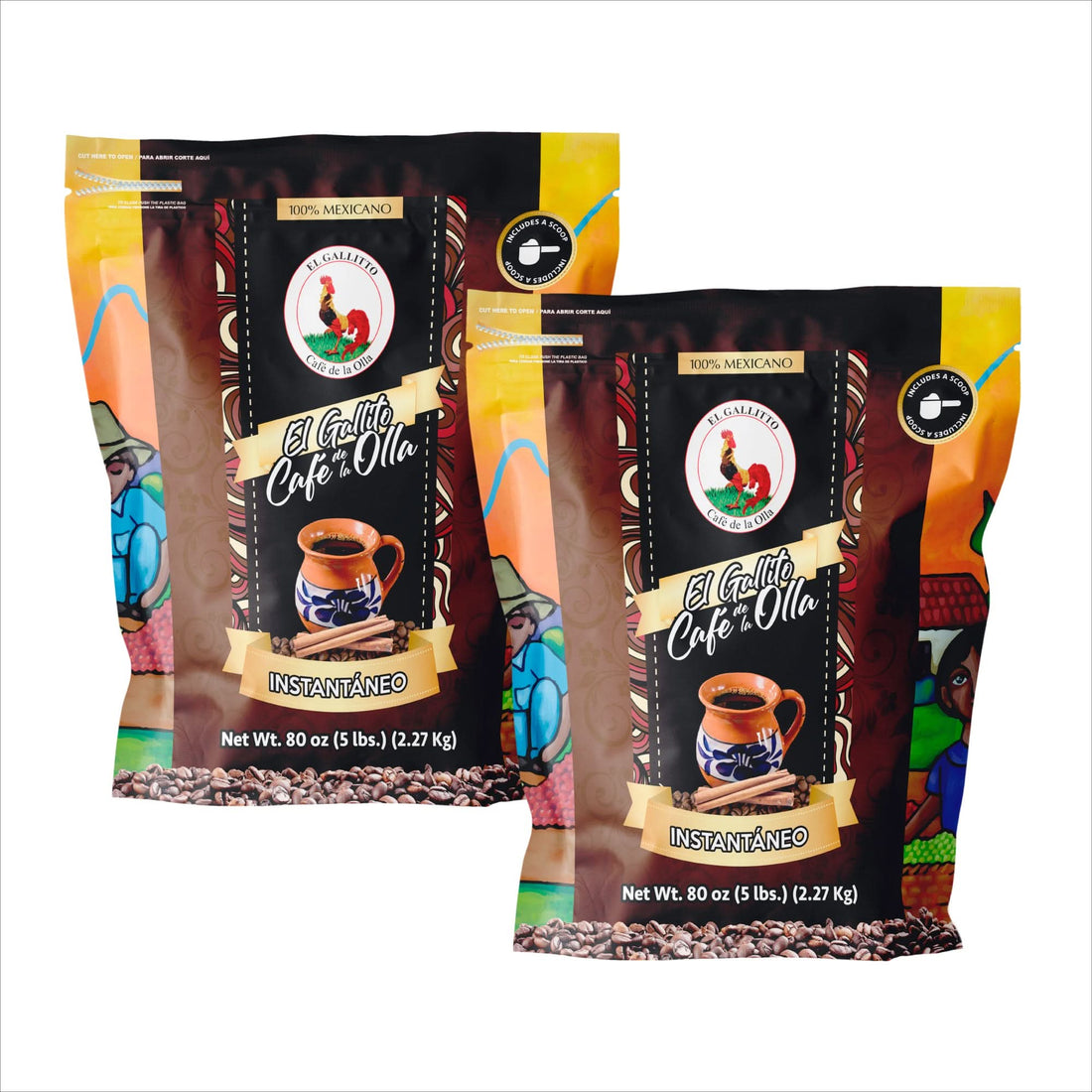 Café de la Olla Instant Mexican Coffee 5 lb Traditional Blend