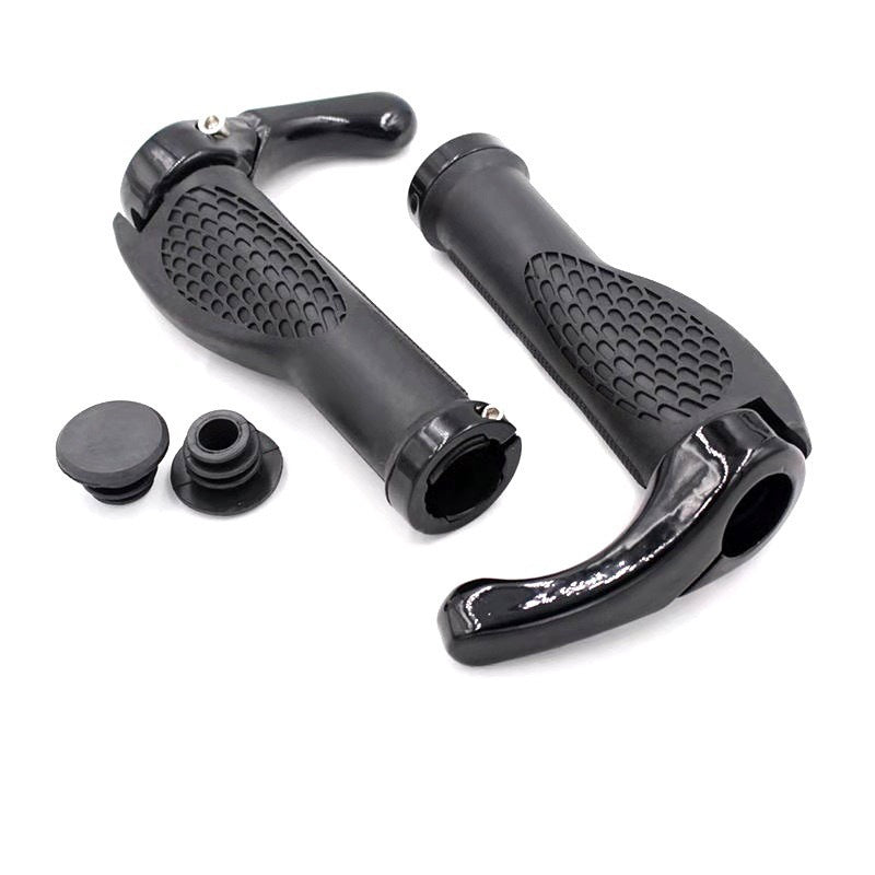 Anti-Slip Mountain Bike Handlebar Grips with Aluminum Alloy Locks