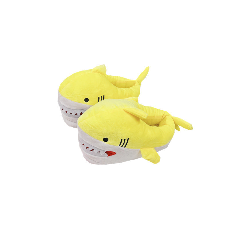 Women's Plush Shark Slippers - Cute Cartoon Winter Indoor Shoes