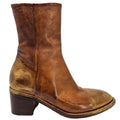 Cognac Hand Rubbed Ankle Boot