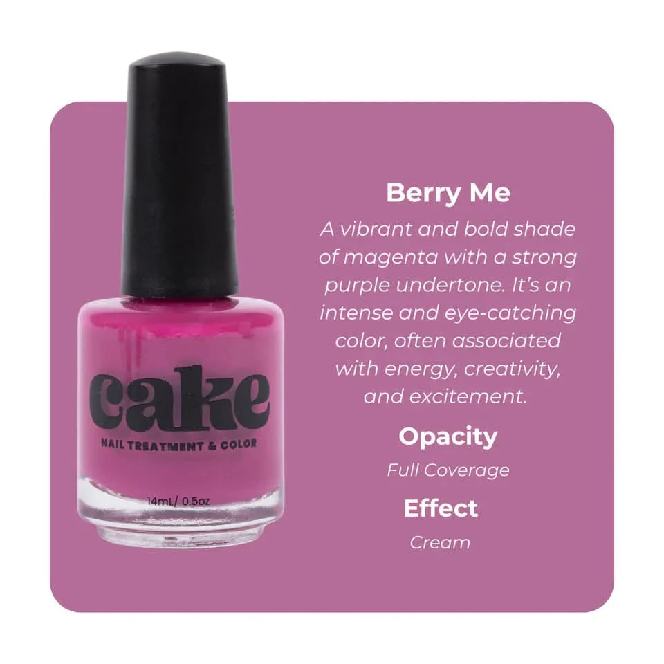 Berry Me Nail Strengthening Polish - 21-Free Clean Beauty
