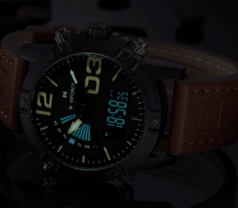 Multifunction Digital Analog Sports Watch with Alarm & Stopwatch