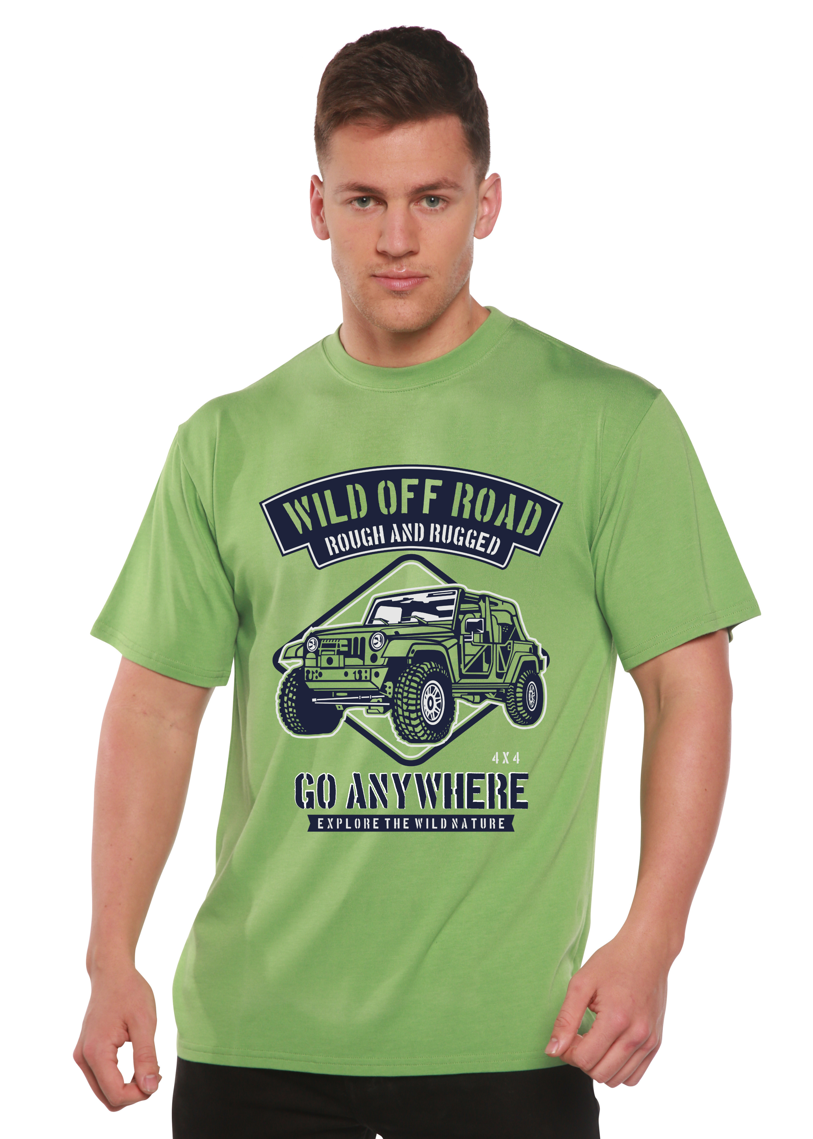 Wild Off Road Spun Bamboo® Men's Bamboo Viscose/Organic Cotton Short Sleeve Graphic T-Shirt