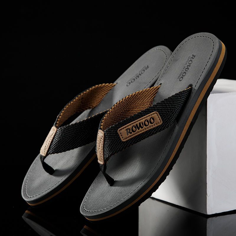 Comfortable Casual Summer Flip Flops with Cotton Straps