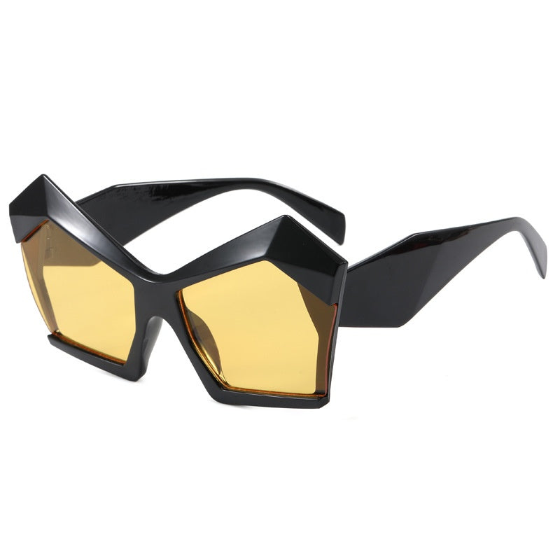 Oversized Square Cateye Polarized Sunglasses Trendy Street Style