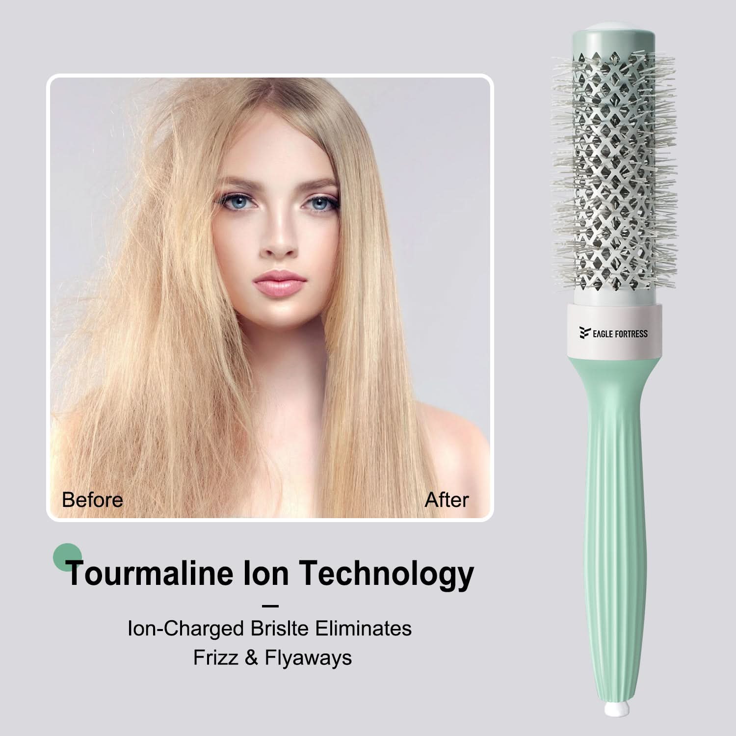 Professional Round Hair Brush 1.69in for Salon Quality Blowouts