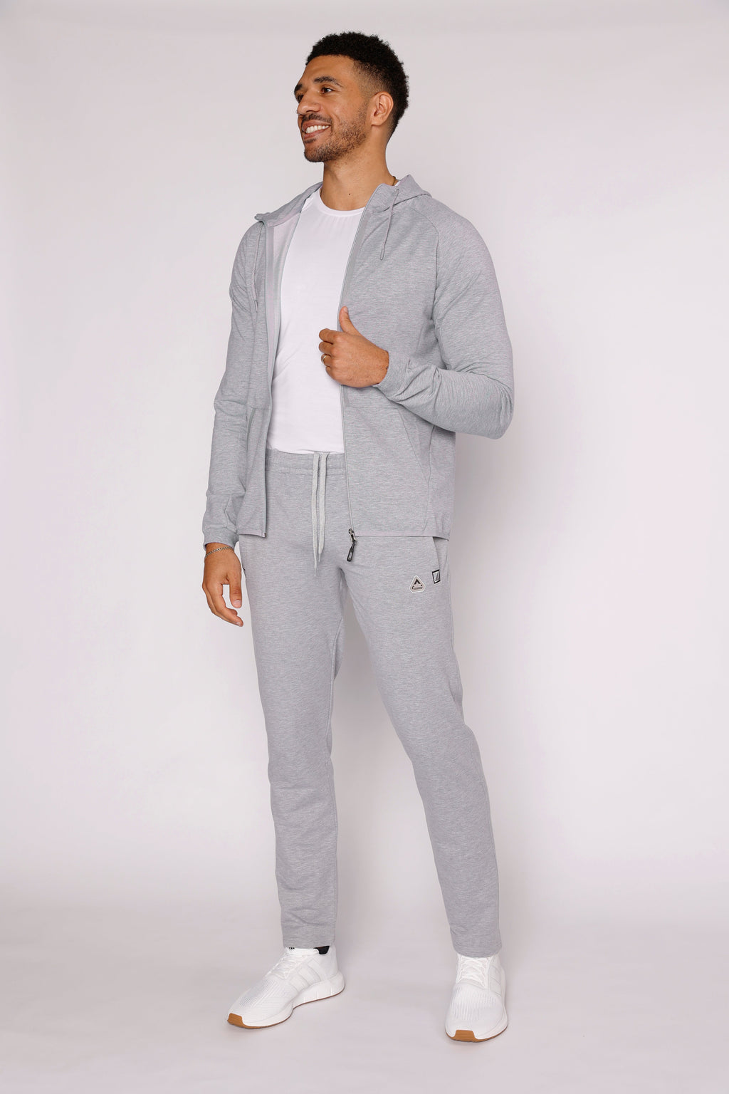 Navy Blue Athletic Tapered Jogger Pants for Tall Men