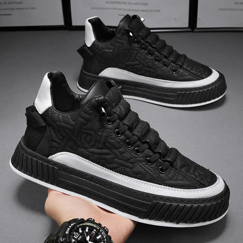Men's Casual Thick-Soled Sports Sneakers - Comfortable Streetwear