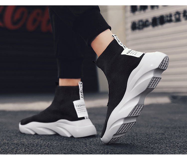Men's Breathable Knit Running Sneakers – Lightweight Sport Shoes